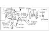 OEM 2001 Nissan Frontier Throttle Body - 16118-3S500