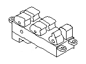 OEM 1997 Nissan 200SX Main Power Window Switch Assembly - 25401-4B120