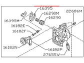 OEM 1989 Nissan Pulsar NX Throttle Body - 16118D3311