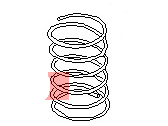 OEM 1984 Nissan Stanza Spring-Rear - 55020-D1620