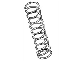 OEM 1998 Infiniti I30 Rear Suspension Spring - 55019-38U24