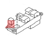 OEM Nissan 240SX Switch Assy-Power Window, Main - 25401-70F00