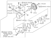 OEM Nissan 240SX Pump Assy-Power Steering - 49110-53F70