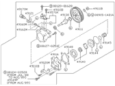 OEM 1990 Nissan 240SX Pump Assy-Power Steering - 49110-40F00