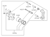 OEM Nissan Pulsar NX REMAN CALIPER Front Left - 41011-02Y00RE