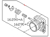 OEM 1996 Nissan 300ZX Throttle Body - 16118-46P02