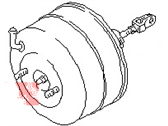 OEM 1990 Nissan Pulsar NX Booster Assembly - Brake - 47210-58E09