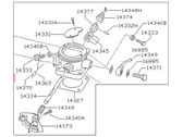 OEM 1984 Nissan 720 Throttle Body - 1432519W01