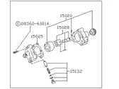 OEM 1988 Nissan Pulsar NX Pump-Oil - 15010-35F01