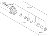 OEM Nissan 300ZX REMAN CALIPER Rear Right - 44001-43P00RE