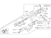 OEM 1991 Nissan NX REMAN CALIPER Rear Left - 44011-58Y00RE