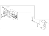 OEM Nissan 300ZX REMAN CALIPER Front Right - 41001-03P01RE