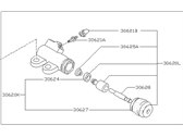 OEM 1995 Nissan Altima Cylinder Assy-Clutch Operating - 30620-56E61