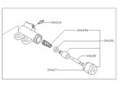 OEM 2006 Nissan Maxima Cylinder Assy-Clutch Operating - 30620-7Y00A