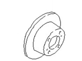 OEM 1986 Nissan 200SX Rotor-Disc Brake, Rear Axle - 43206-N9502