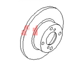OEM Nissan Pulsar NX Rotor-Disc Brake - 43206-42R03