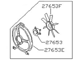 OEM 1994 Nissan 240SX Fan & Motor Assy-Condenser - 92120-53F00