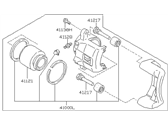 OEM Nissan Pulsar NX REMAN CALIPER Front Left - 41011-16E00RE