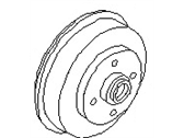 OEM 1995 Nissan Pickup Drum Brake Rear - 43206-VM00B