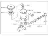 OEM 1994 Nissan Pathfinder Cylinder Assembly-Brake - 46010-06P02