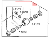 OEM 1995 Nissan 200SX Cup Kit-Brake Wheel Cylinder, Rear - D4100-F4325