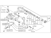 OEM Nissan 240SX REMAN CALIPER Rear Right - 44001-35F01RE