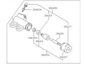 OEM 1986 Nissan Pulsar NX Clutch Cylinder - 30620-03E01