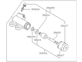 OEM 1987 Nissan Sentra Clutch Cylinder - 30620-03E01