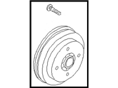 OEM 1986 Nissan Pulsar NX Drum Brake Rear - 43202-D0101