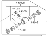 OEM Nissan Sentra Cylinder Rear Wheel - 44100-F4207