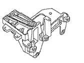 OEM 1987 Nissan Stanza Engine Mounting Support, Left - 11254-03E13
