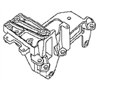 OEM 1989 Nissan Stanza Engine Mounting Support, Left - 11254-03E13