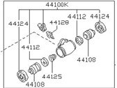 OEM Nissan Stanza Wheel Cylinder - 44100-13A00