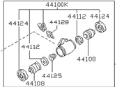 OEM 1984 Nissan Stanza Wheel Cylinder - 44100-13A00