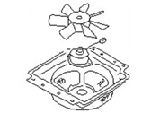 OEM Nissan Van Fan & Motor Assy-Condenser - 92120-17C02