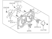 OEM 1999 Infiniti I30 Motor & Fan Assy-With Shroud - B1481-2L700