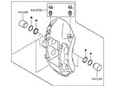 OEM 1995 Nissan 240SX CALIPER Assembly-Rear LH, W/O Pads Or SHIMS - D4011-69F01