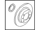 OEM 1993 Nissan NX Rotor-Disc Brake, Rear Axle - 43206-54C01