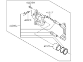 OEM 1990 Nissan Stanza REMAN CALIPER Front Right - 41001-58A01RE