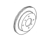 OEM 1994 Nissan 240SX Rotor, Disc Brake - 40206-71E06