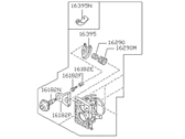 OEM 1987 Nissan Pulsar NX Throttle Body - 16118-D3500
