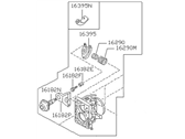 OEM 1987 Nissan Sentra Throttle Body - 16118-D3500