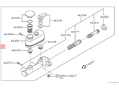 OEM 1986 Nissan Pulsar NX Master Cylinder - 46010-04B05
