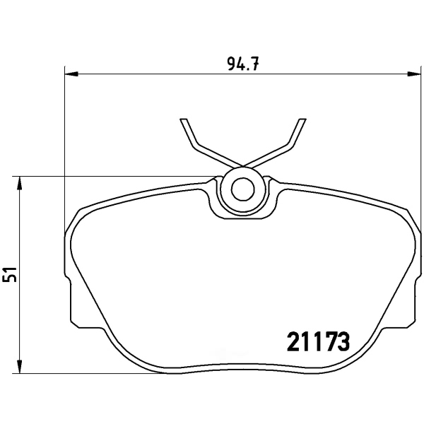 brembo Premium Low-Met OE Equivalent Front Brake Pads P06010