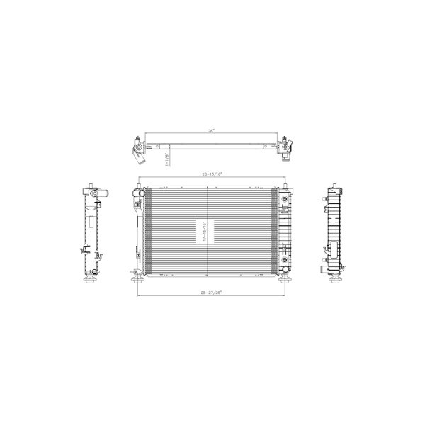 TYC Engine Coolant Radiator 2879