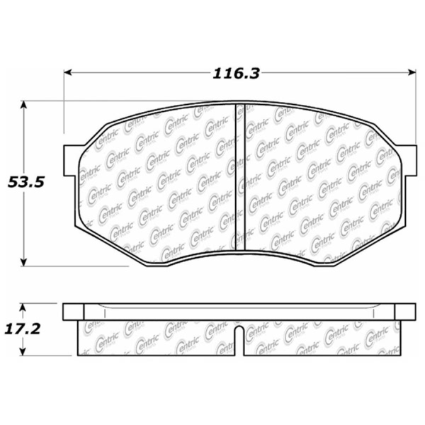 Centric Posi Quiet™ Ceramic Front Disc Brake Pads 105.04330