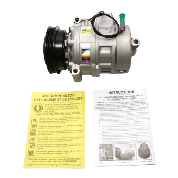 Delphi A C Compressor With Clutch CS20085