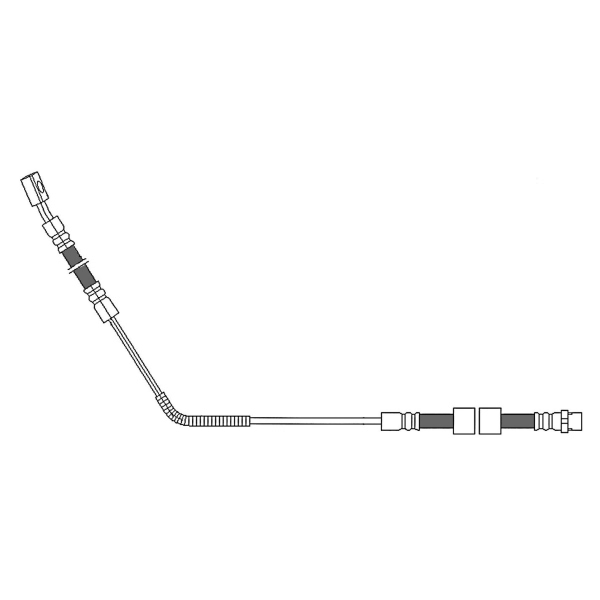 Centric Rear Driver Side Brake Hose 150.22012