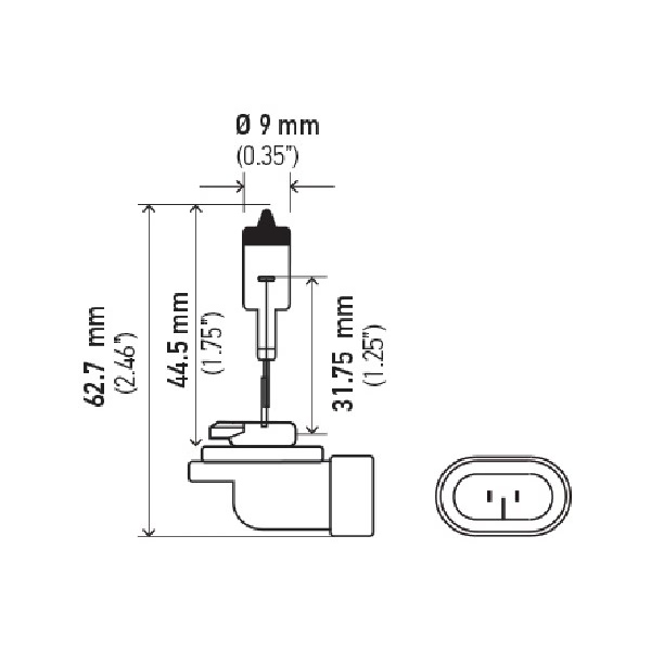 Hella 881 Design Series Halogen Light Bulb H71071182