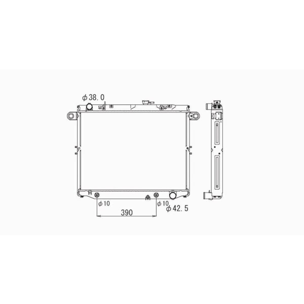 TYC Engine Coolant Radiator 2282